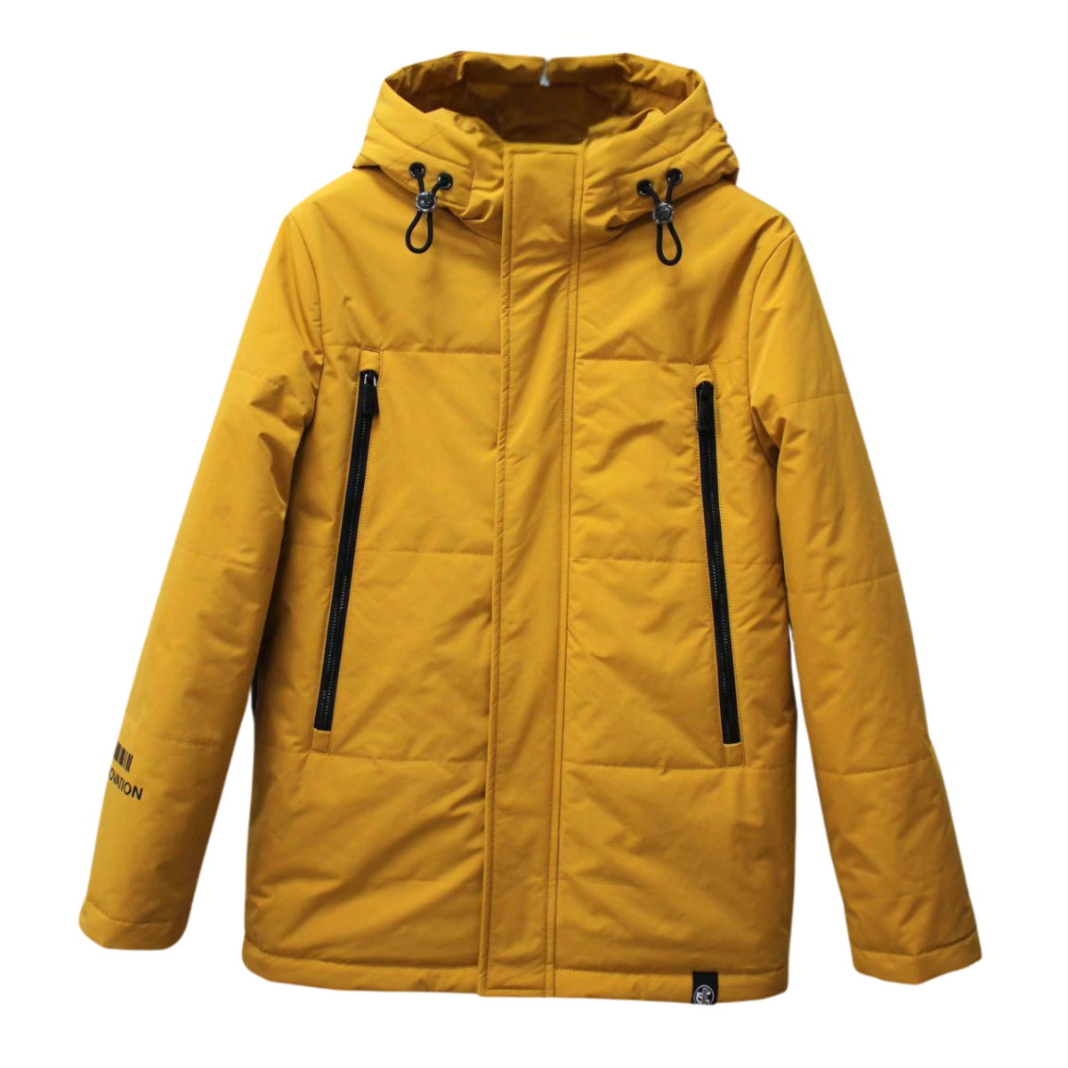 342 Unisex Mid-Season Parka Jacket – Mustard Yellow | Ages 10–16 | Sizes 140–164 cm