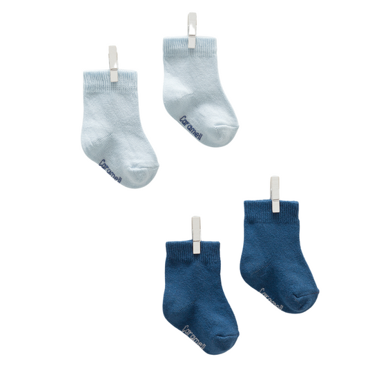 8309 High Ankle Cotton Socks for Newborns – Unisex Solid Colors | 2-Pack | Ages 0–6 Months