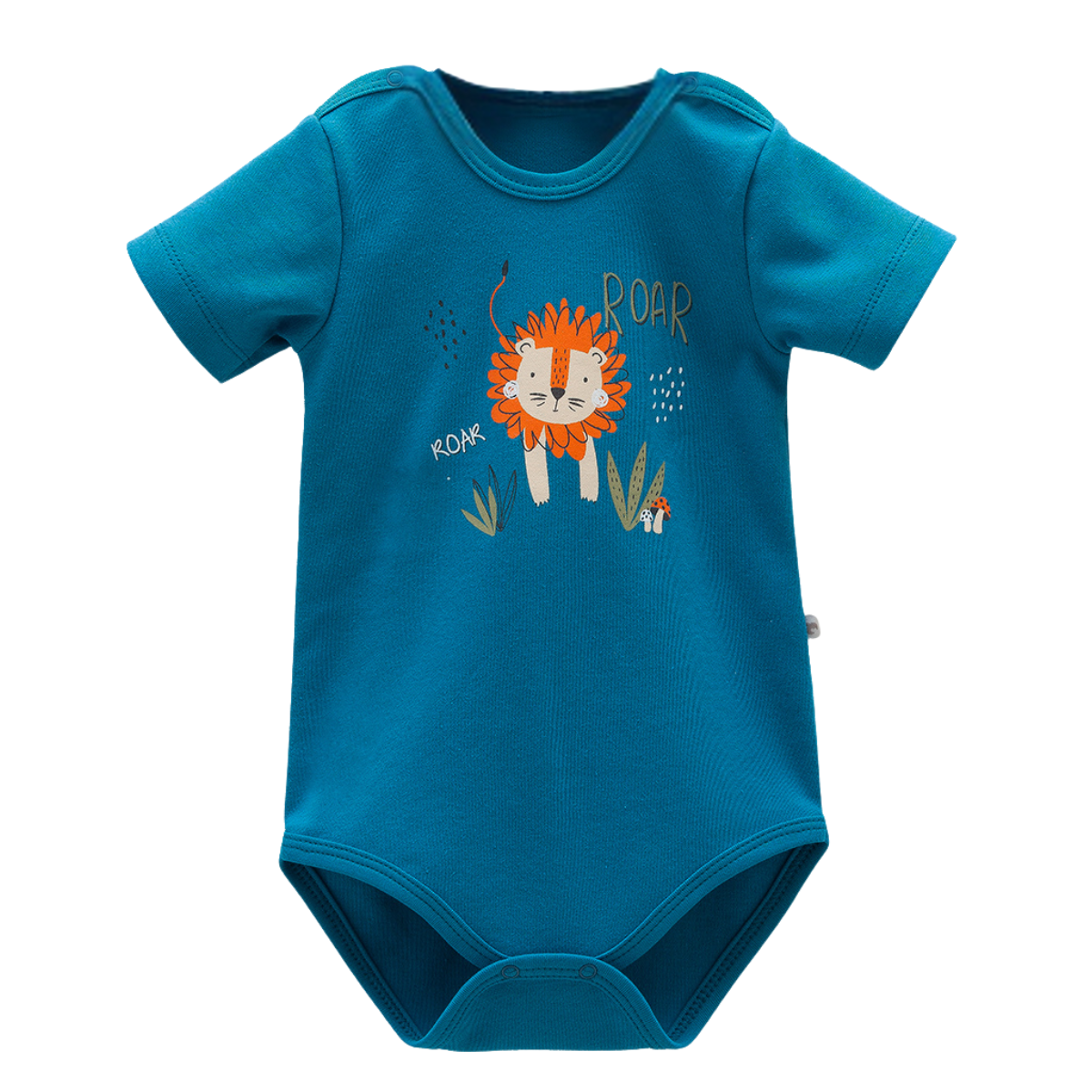 8208 Caramell Baby Boy Bodysuit with Lion Print | Short  Sleeves | 100% Cotton | Sizes 9–24M | Made in Turkey