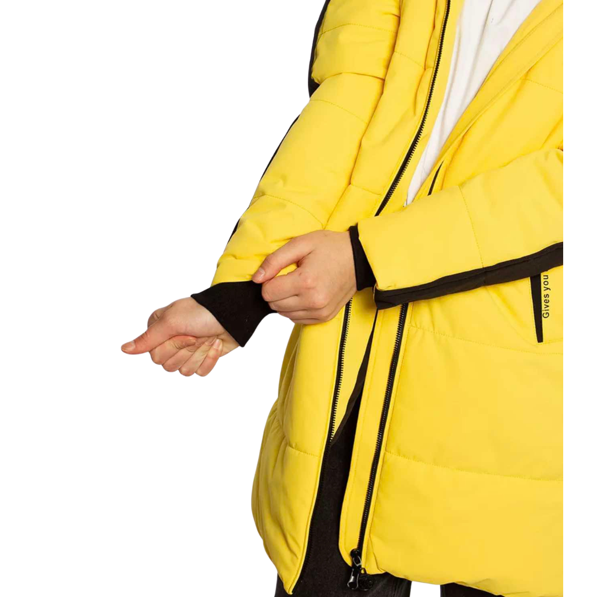 202  Girls’ Mid-Season / Euro-Winter Coat with Bag | Ages 5–16 Sizes 140–164 cm