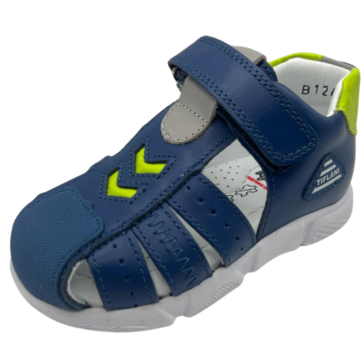 106 Tiflani Leather Anatomical Sandals for Boys | Closed Toe & Heel | Arch Support | Perfect Indoor Shoes for School or Daycare | Summer Shoes | 3 Colors | Sizes 21–30