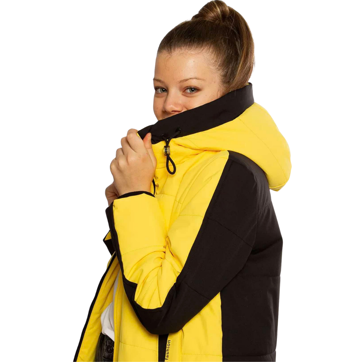 202  Girls’ Mid-Season / Euro-Winter Coat with Bag | Ages 5–16 Sizes 140–164 cm