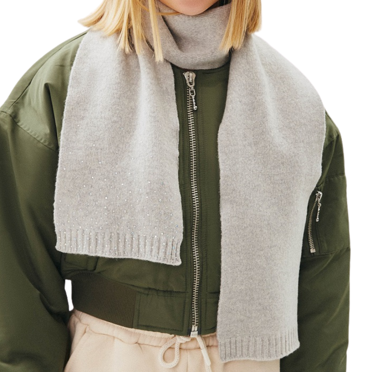 50766 Warm Girls’ Scarf with Cashmere & Wool