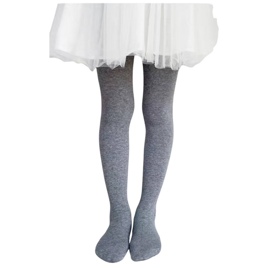 310 Girls’ Cotton Knit Tights with Non-Slip Sole – Perfect for School | Ages 1–16 | Made in Korea