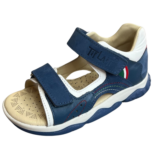 203 Tiflani Leather Anatomical Sandals for Boys | Arch Support | Open Toe & Closed Heel | Summer Shoes | Sizes 26–36