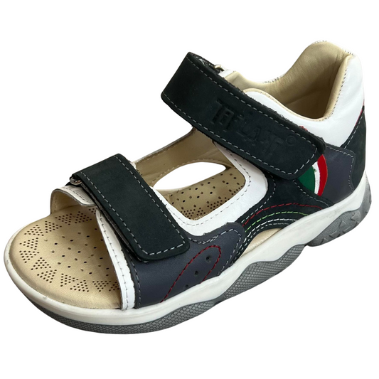 203 Tiflani Leather Anatomical Sandals for Boys | Arch Support | Open Toe & Closed Heel | Summer Shoes | Sizes 26–36