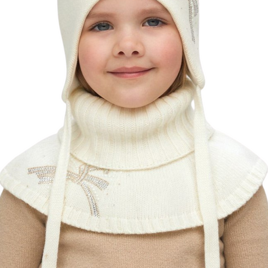 11409 Warm Girls’ Knitted Dickey with Cashmere & Wool | Fall–Winter