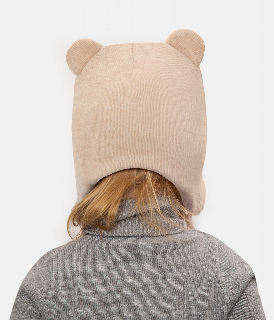 12313 Baby Girls’ Winter Hat with Ears | 9-18  Months | Cashmere Wool Blend, Cotton Lining