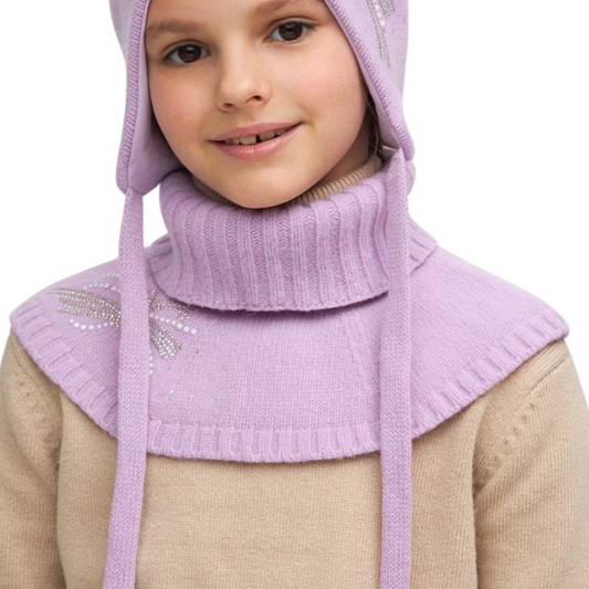 11409 Warm Girls’ Knitted Dickey with Cashmere & Wool | Fall–Winter
