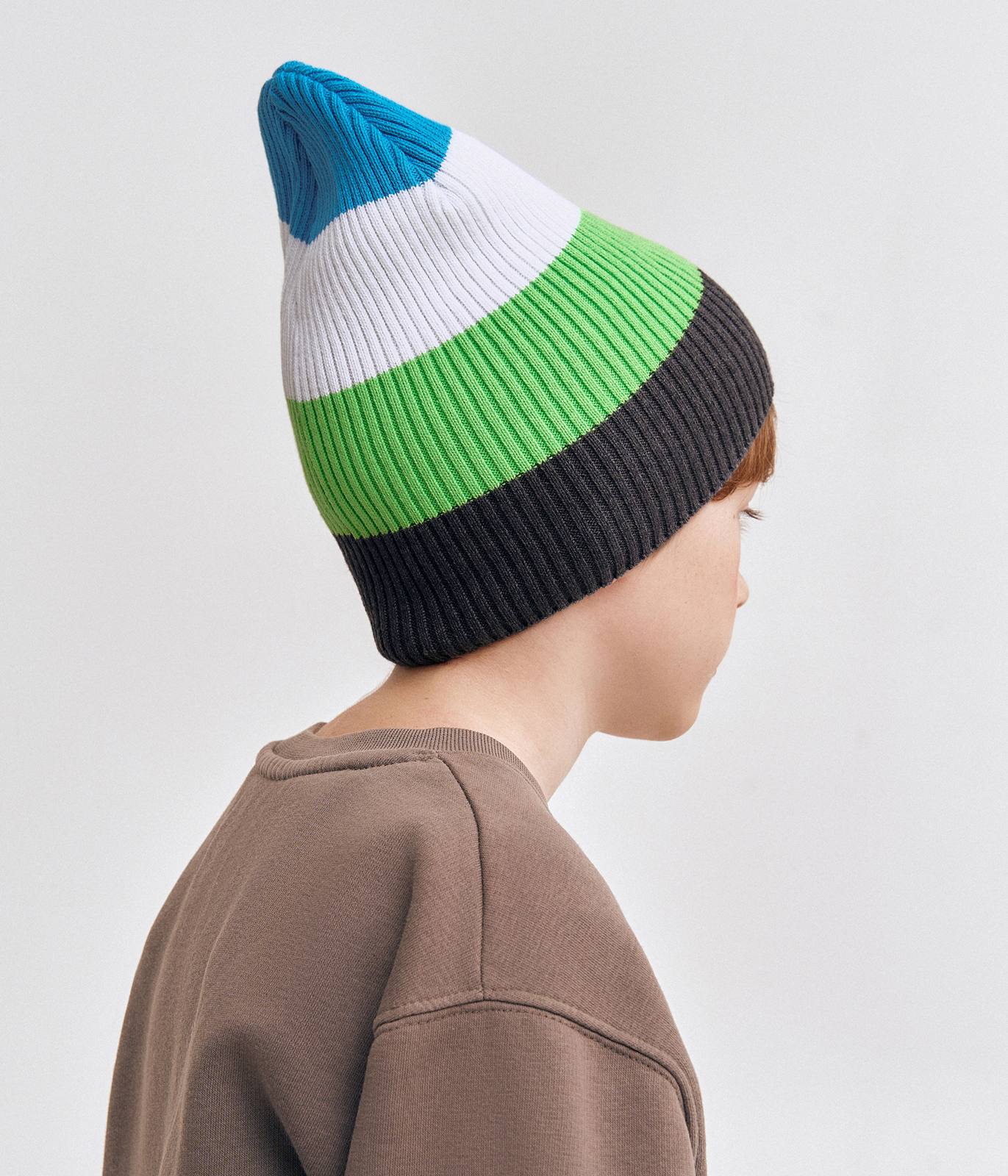 11833 Teen Unisex Cotton Knit Beanie with Patch | 100% Cotton | Spring–Fall | Size 54–56 | Ages 6–12