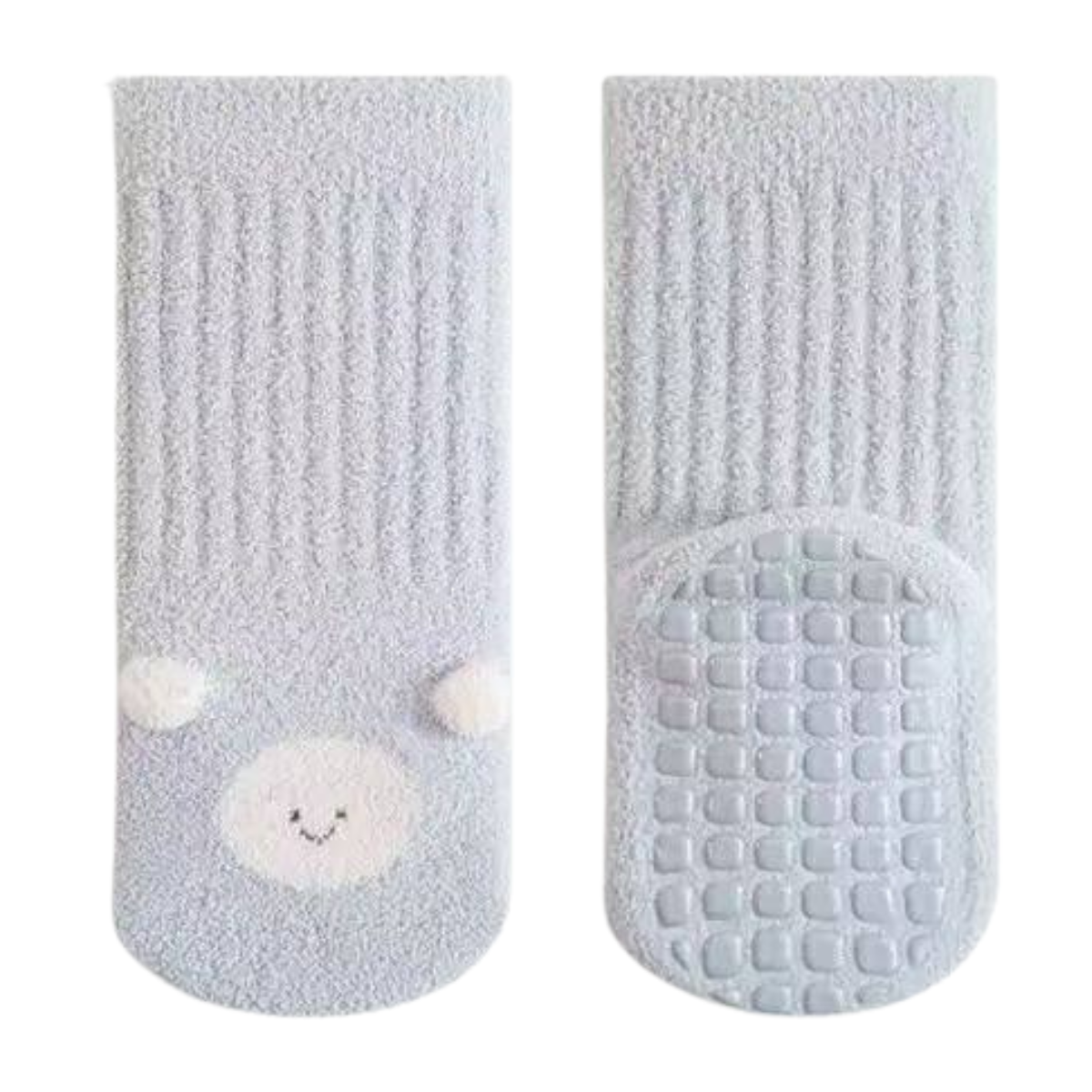 15062 Unisex Toddler Warm Terry Grip Socks – Soft Non-Slip Socks with Wide Silicone Sole | Ages 1–4 Years