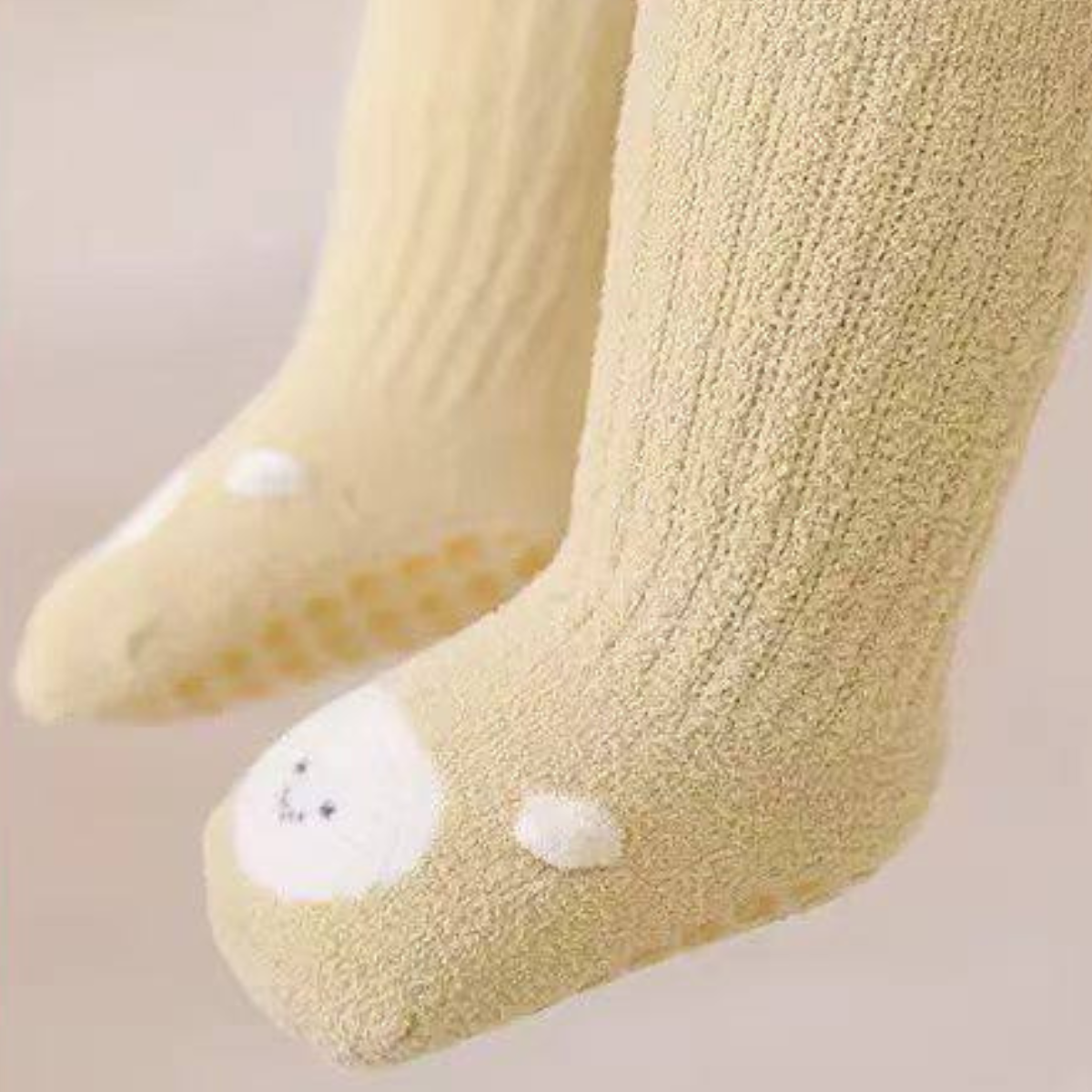 15062 Unisex Toddler Warm Terry Grip Socks – Soft Non-Slip Socks with Wide Silicone Sole | Ages 1–4 Years