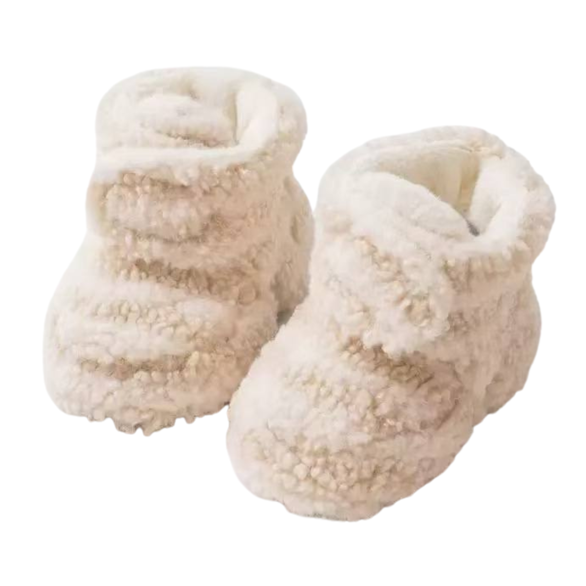 215009 Baby Warm Fuzzy Slipper Booties – Soft Non-Slip Indoor Shoes with Cozy Lining | 0–18 Months