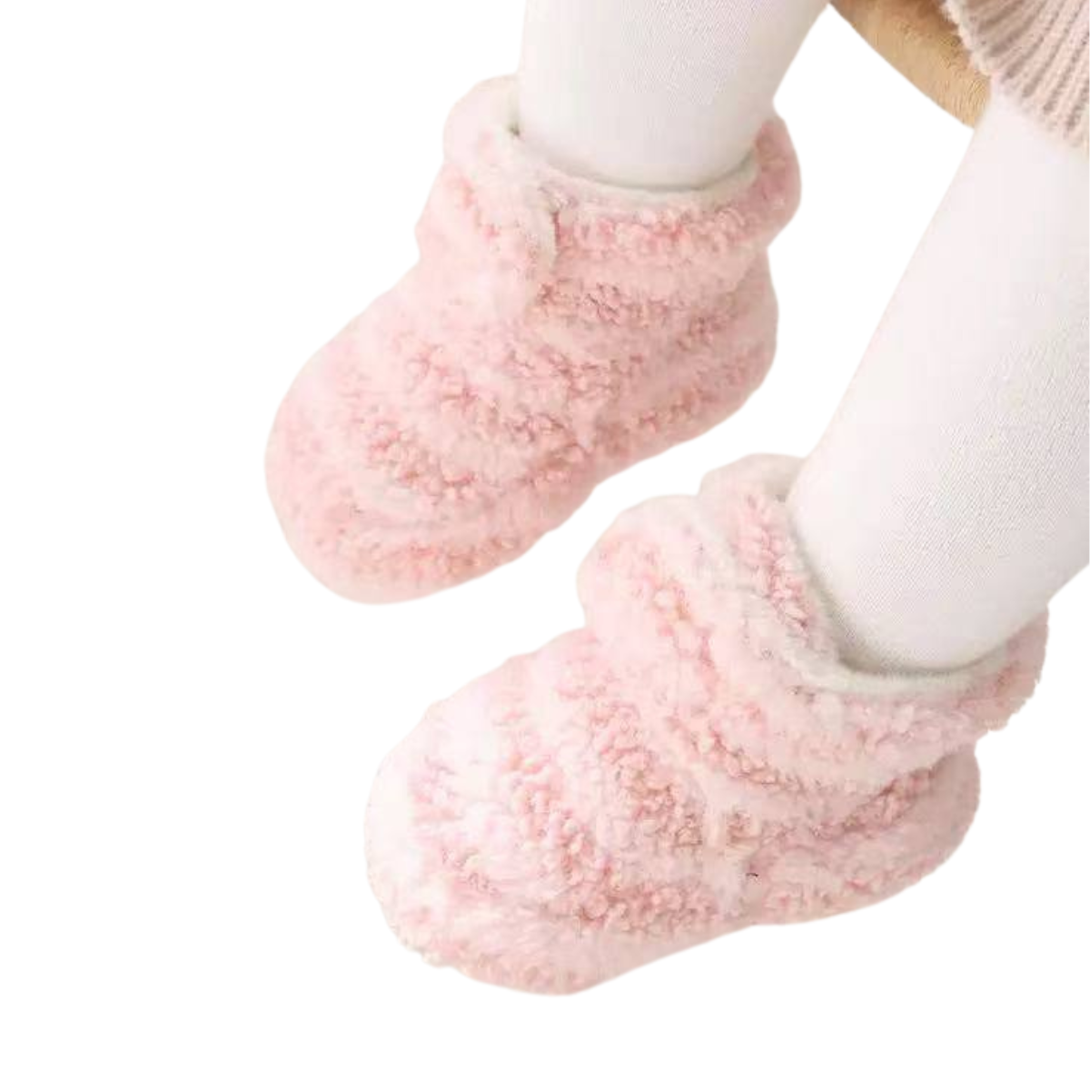 215009 Baby Warm Fuzzy Slipper Booties – Soft Non-Slip Indoor Shoes with Cozy Lining | 0–18 Months