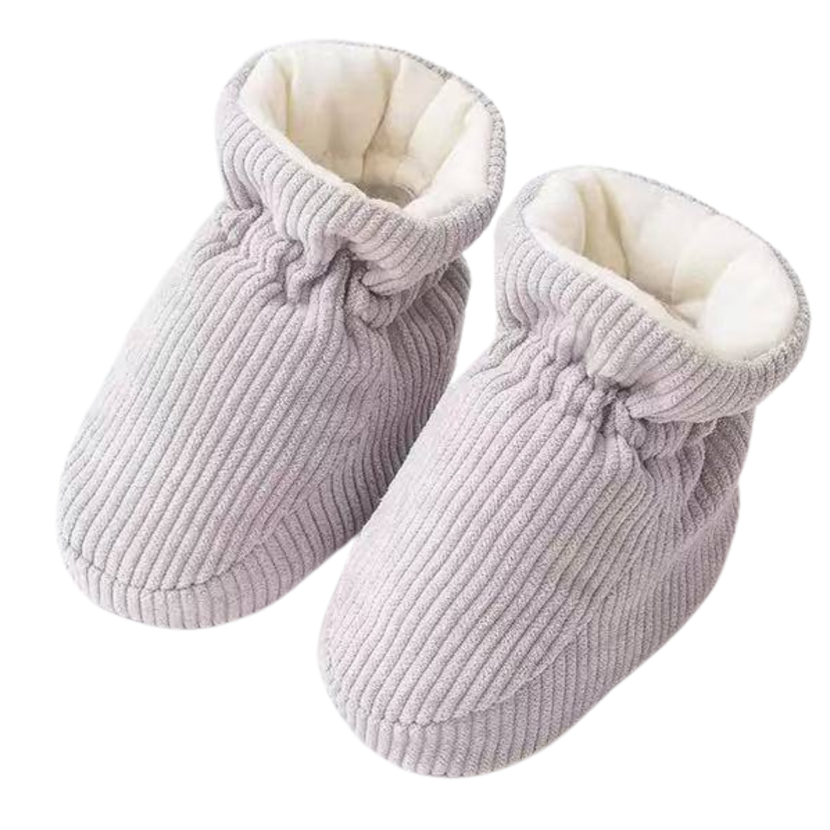 215010 Unisex Baby Warm Corduroy Slipper Booties – Soft Sole Indoor Shoes with 100% Cotton Lining | 0–12 Months