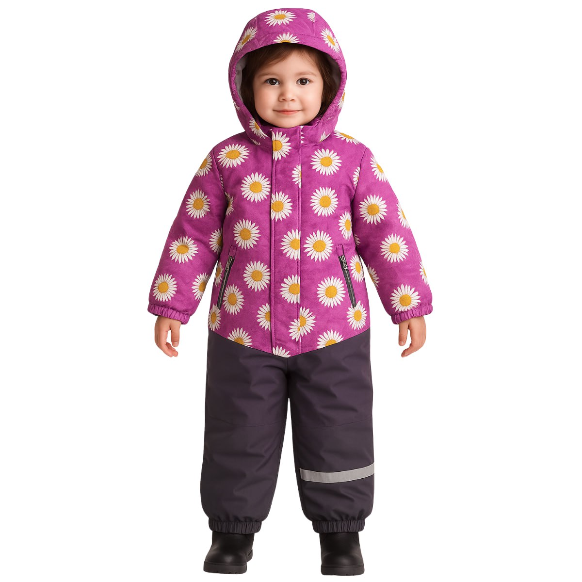 615   Girls’ Mid-Season Membrane Suit – Jacket with Hood and Pants | Waterproof & Windproof | Cotton Lining | Sizes 92–116 (2–6 Years)