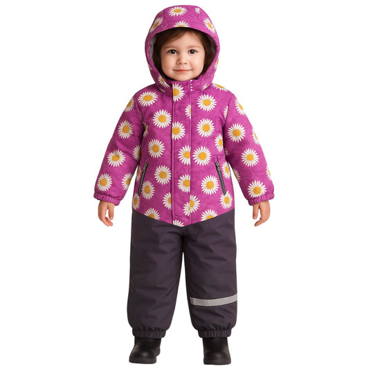 615   Girls’ Mid-Season Membrane Suit – Jacket with Hood and Pants | Waterproof & Windproof | Cotton Lining | Sizes 92–116 (2–6 Years)