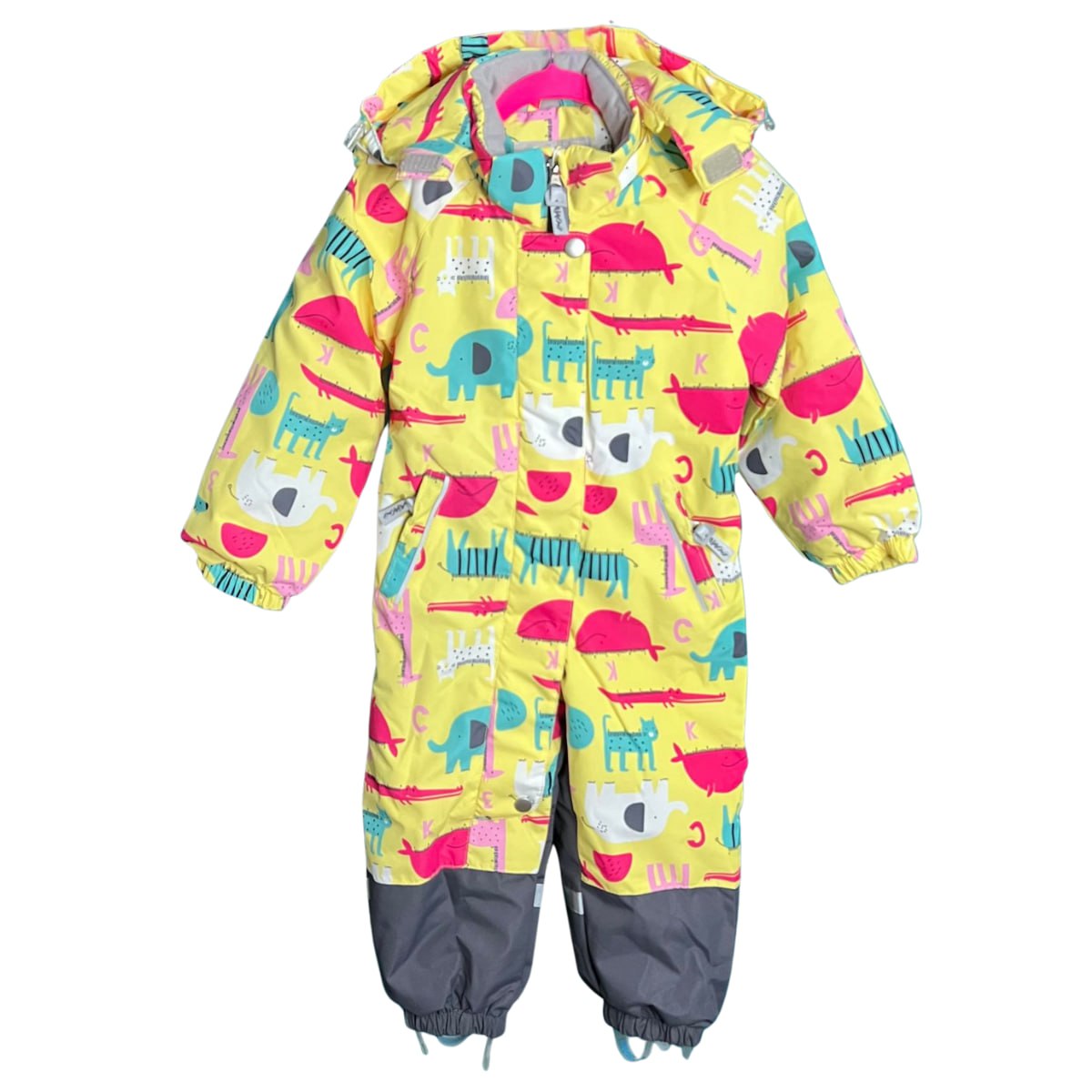 613  Girls’ Mid-Season Membrane Suit – Jacket with Hood and Pants | Waterproof & Windproof | Cotton Lining | Sizes 86–116 (2–6 Years)