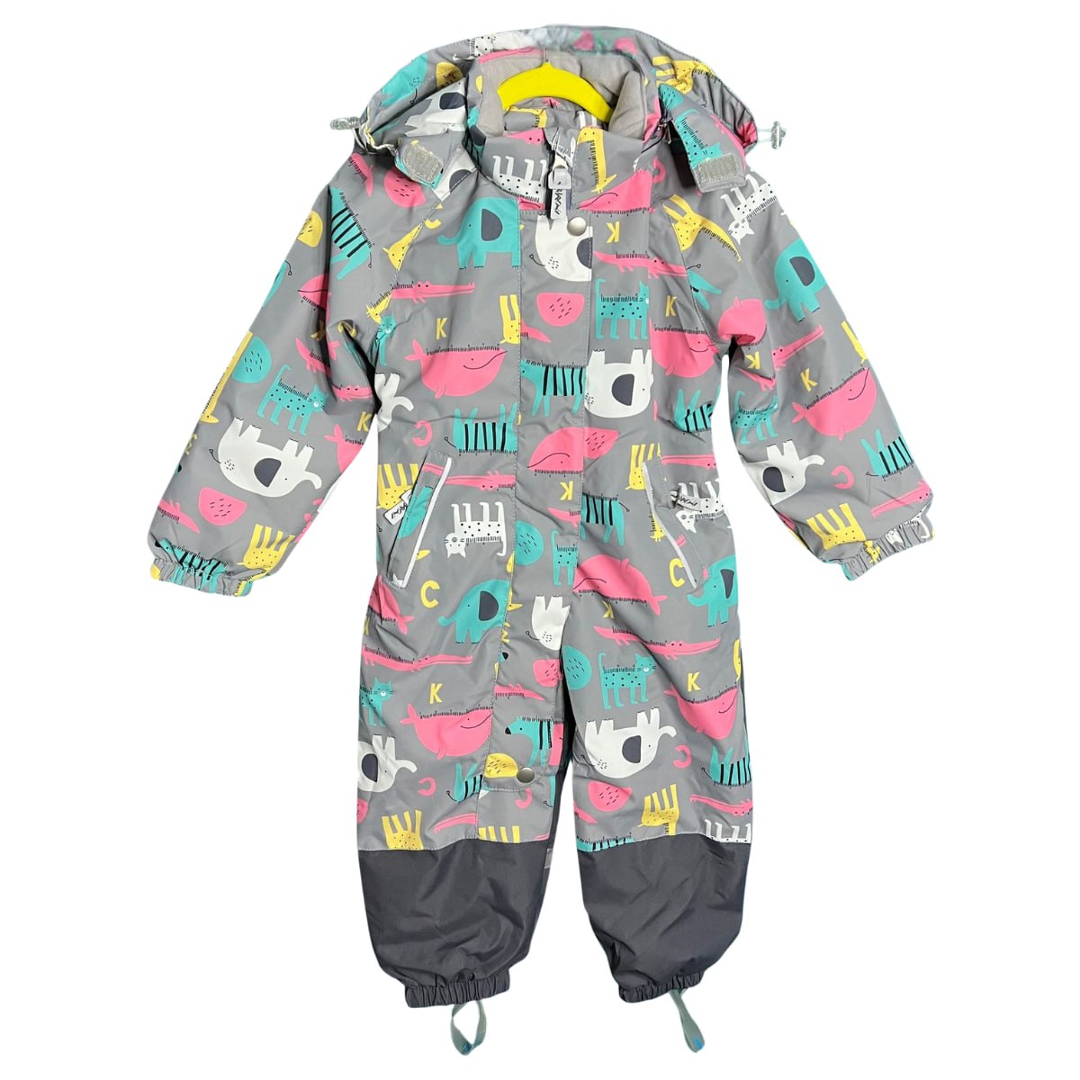 613  Girls’ Mid-Season Membrane Suit – Jacket with Hood and Pants | Waterproof & Windproof | Cotton Lining | Sizes 86–116 (2–6 Years)