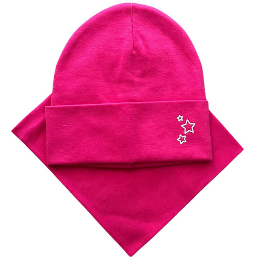 432 Double-Layer Girls’ Set — Beanie & Snood | 1-2  Years | Cotton