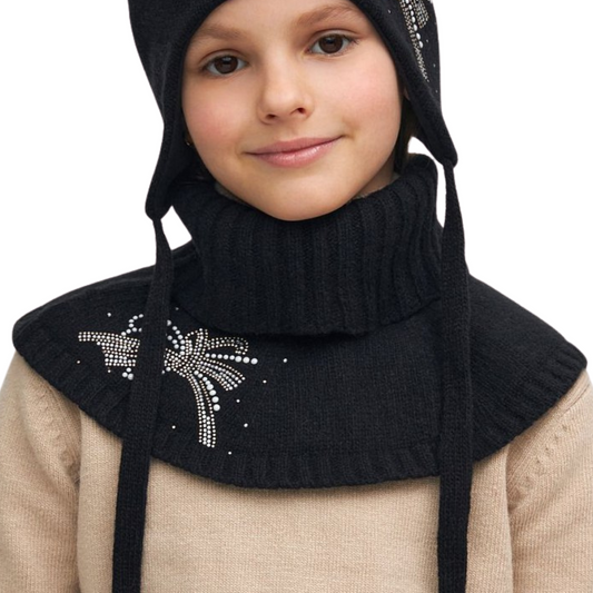 11409 Warm Girls’ Knitted Dickey with Cashmere & Wool | Fall–Winter