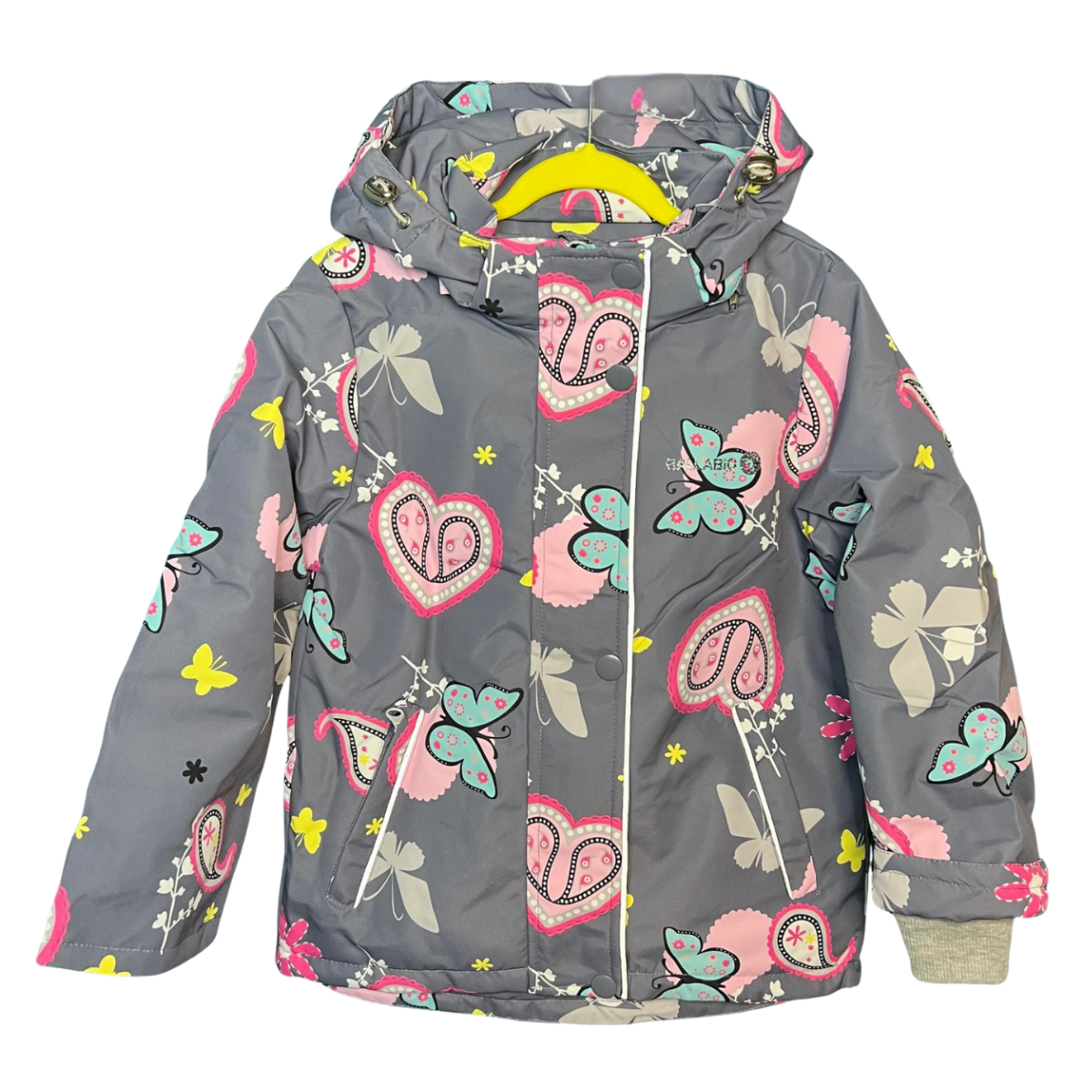 2216 Girls’ Mid-Season Membrane Suit – Hooded Jacket & Bib Overalls | Waterproof & Windproof | Cotton Lining | Sizes 104–128 (4–8 Years)