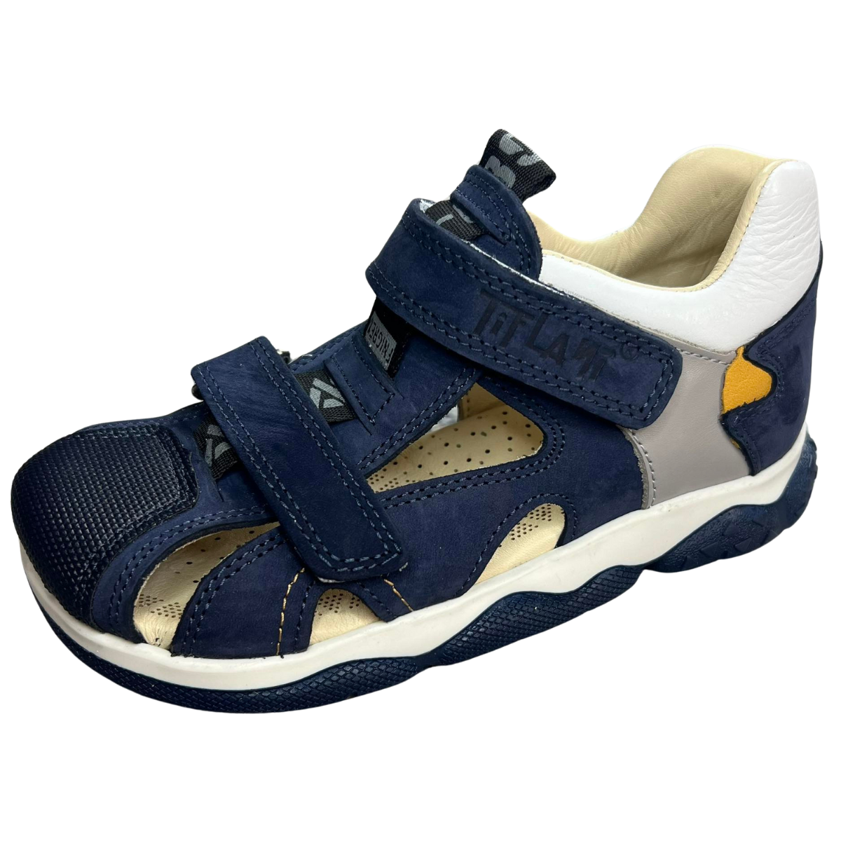 102 Tiflani Leather Anatomical Sandals for Boys | Closed Toe & Heel | Arch Support | Perfect Indoor Shoes for School or Daycare | Summer Shoes | 3 Colors | Sizes 31–36