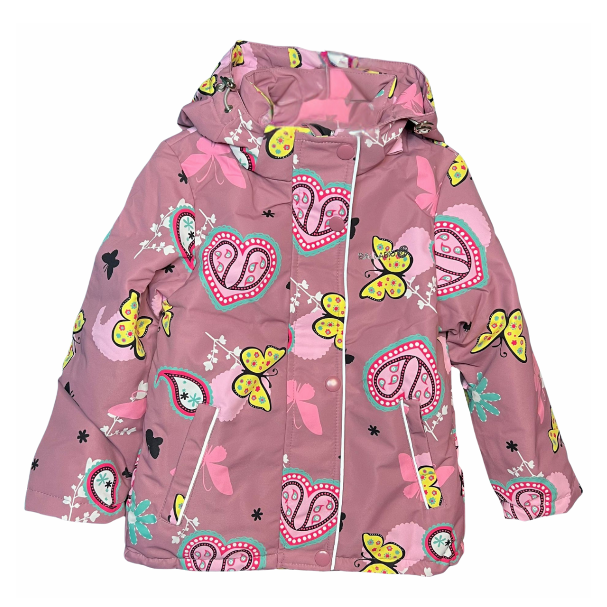 2216 Girls’ Mid-Season Membrane Suit – Hooded Jacket & Bib Overalls | Waterproof & Windproof | Cotton Lining | Sizes 104–128 (4–8 Years)