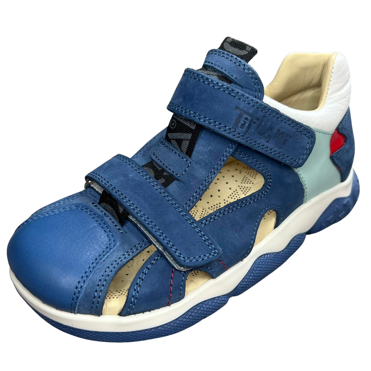 102 Tiflani Leather Anatomical Sandals for Boys | Closed Toe & Heel | Arch Support | Perfect Indoor Shoes for School or Daycare | Summer Shoes | 3 Colors | Sizes 31–36