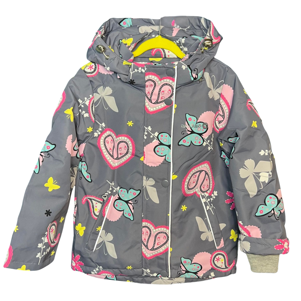 2216 Girls’ Mid-Season Membrane Suit – Hooded Jacket & Bib Overalls | Waterproof & Windproof | Cotton Lining | Sizes 104–128 (4–8 Years)