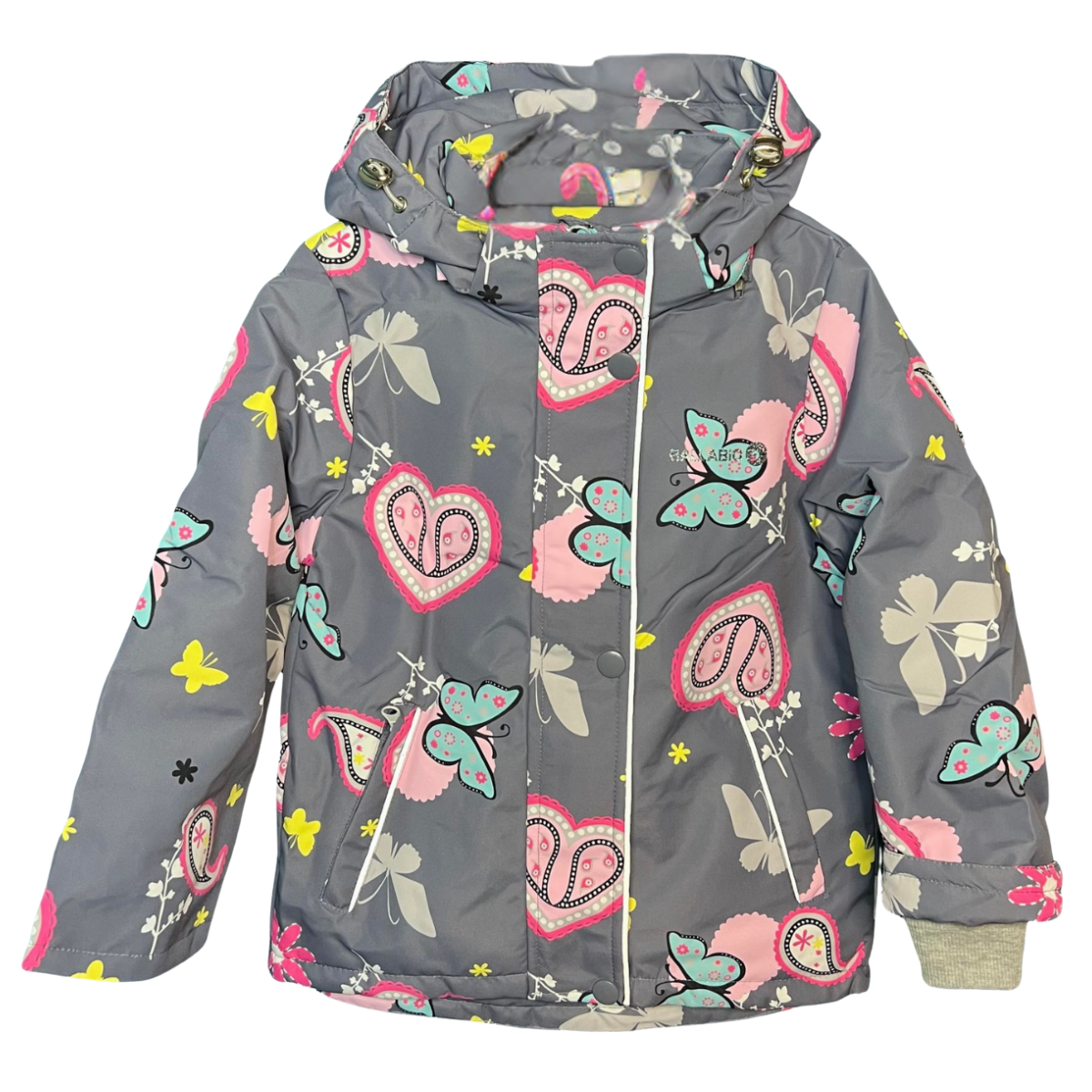 2216 Girls’ Mid-Season Membrane Suit – Hooded Jacket & Bib Overalls | Waterproof & Windproof | Cotton Lining | Sizes 104–128 (4–8 Years)