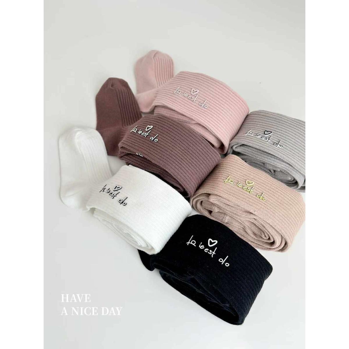 Printed Cotton Tights for Girls – Cozy Fit with Fun Letter Design