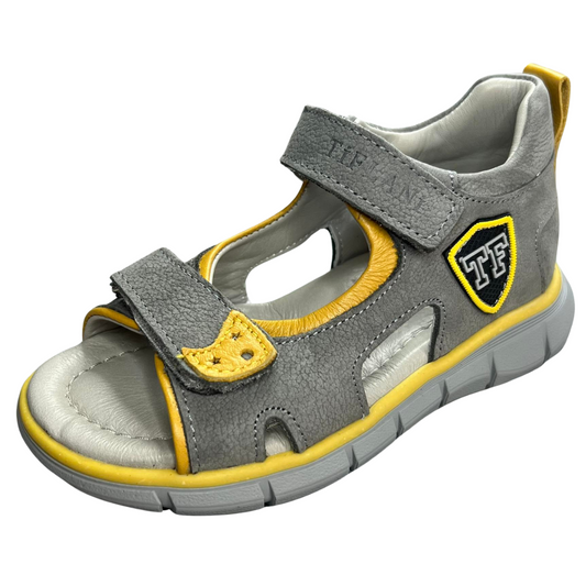 205 Tiflani Leather Anatomical Sandals for Boys | Arch Support | Open Toe & Closed Heel | Summer Shoes | Sizes 21–30