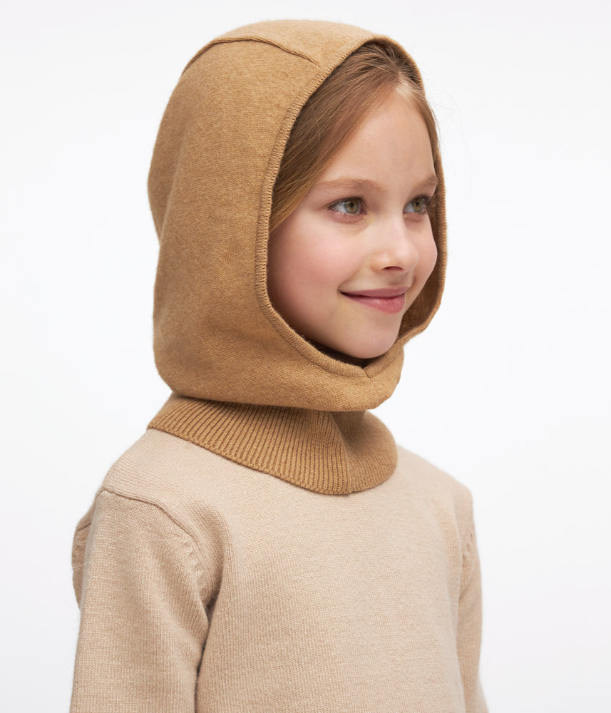 11203 Kids’ Knitted Hood with Cashmere & Wool | Fall & Euro Winter (up to 0°C) | 2–5 Years (52–54 cm)