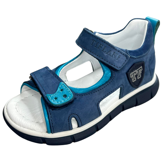 205 Tiflani Leather Anatomical Sandals for Boys | Arch Support | Open Toe & Closed Heel | Summer Shoes | Sizes 21–30