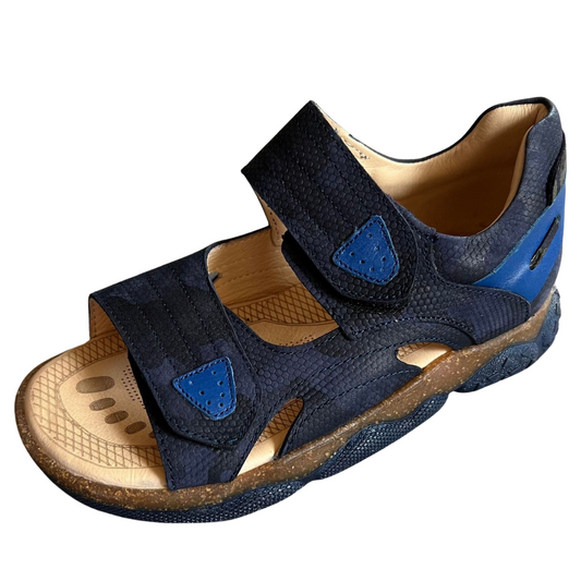 202 Tiflani Leather Anatomical Sandals for Boys | Arch Support | Open Toe & Closed Heel | Summer Shoes | Sizes 31–36