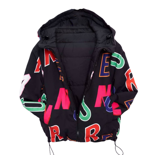 278  Girls’ Reversible Mid-Season Jacket with Bunny Keychain | Ages 5–15 Years | Sizes 110–164 cm