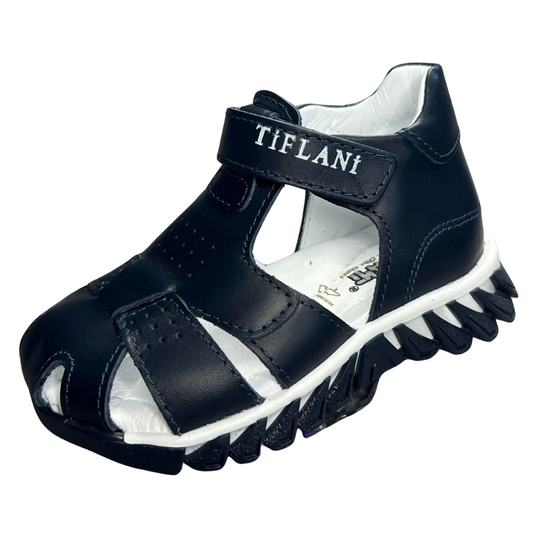 101 Tiflani Leather Anatomical Sandals for Boys | Closed Toe & Heel | Arch Support | Perfect Indoor Shoes for School or Daycare | Summer Shoes | Sizes 21–30