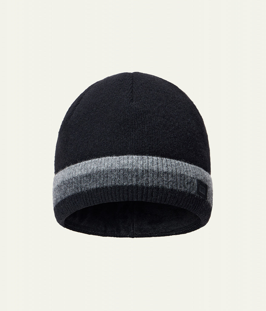60543 Boys’ Winter Wool Blend Hat with Stripes – Cashmere & Wool | Sizes 54–56 | Ages 6–12 Years