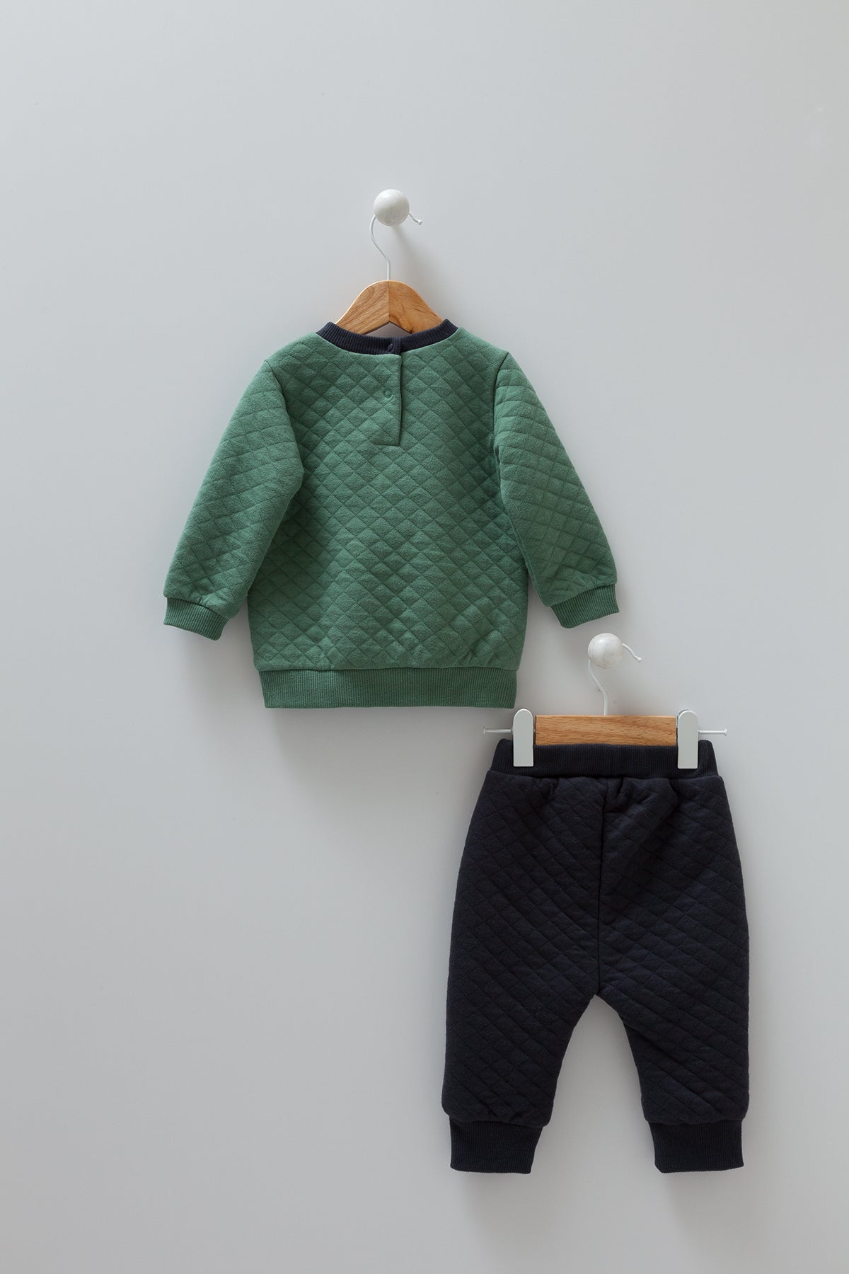 8368 Caramell Baby Boys’ 2-Piece Set – Sweatshirt & Pants | 3–18 Months | Cotton | Turkey