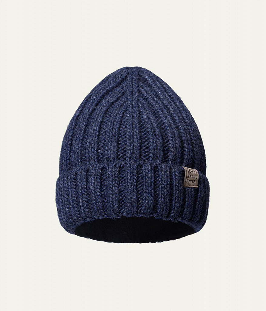 11269 Boys’ Ribbed Knit Winter Hat with Pointed Crown – Wool Blend | Sizes 54–56 | Ages 6–12 Years