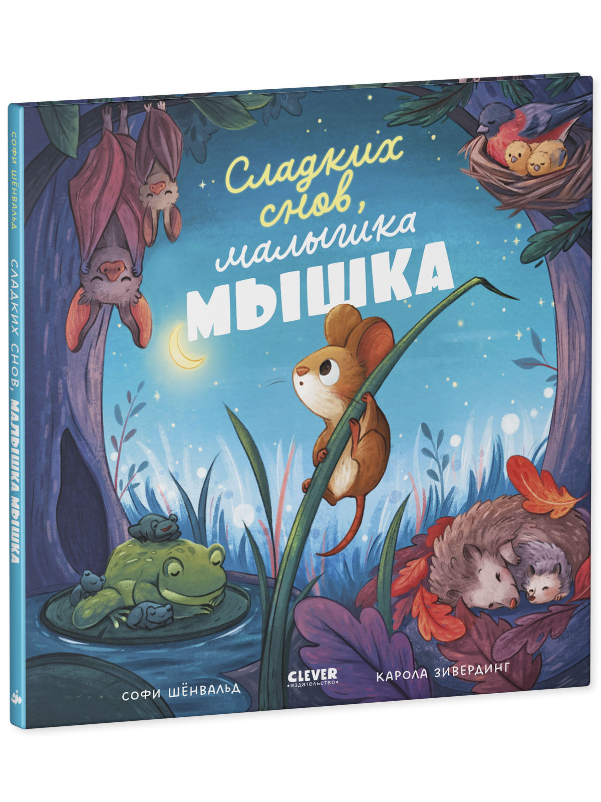 114825 Russian Kids Book “Goodnight, Little Mouse” |Ages 3+ | Sofie Schönwald & Karola Sieverding | Clever Publishing | Picture Book
