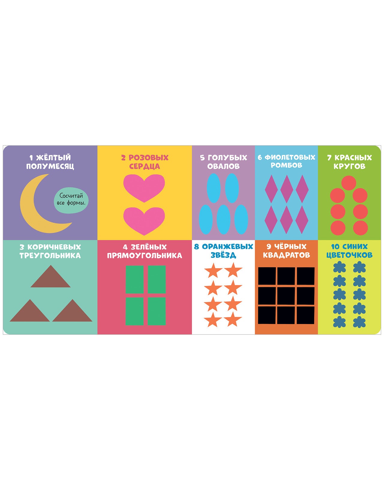 114719 Russian Baby Board Book “100 First Words” | Speech Development Book for Toddlers | Ages 1+ | Clever Publishing