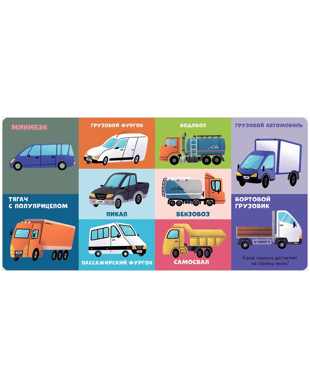 116980 Russian Children's Board Book “100 Cars and Machines” | Early Learning Transport Book for Toddlers | Ages 1–5 | Clever Publishing