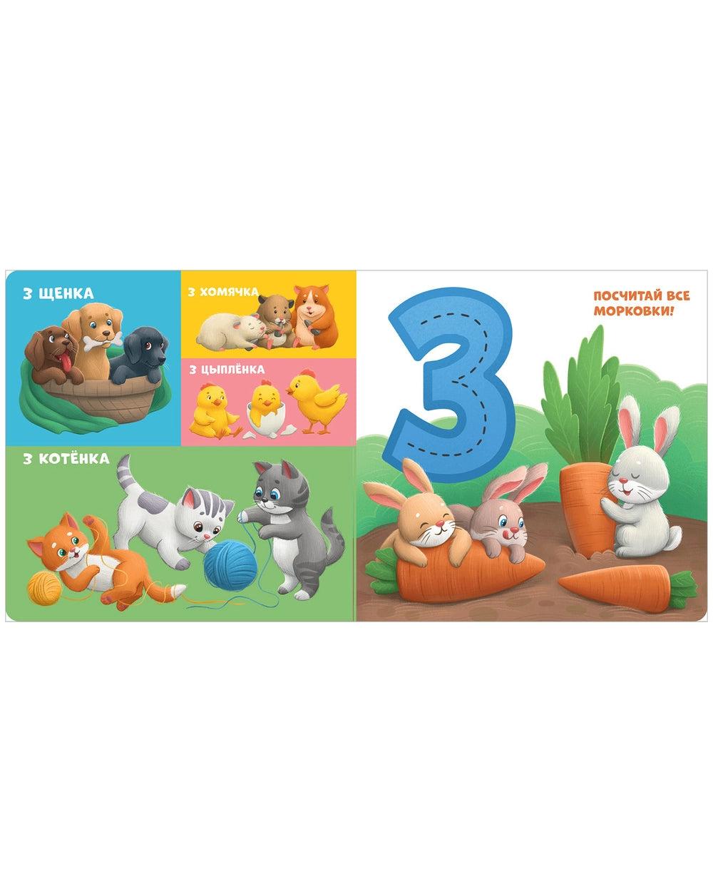 116997 Russian Children's Board Book “My First Counting Book 1 to 10” | Early Learning Numbers & Colors | Ages 2–5 | Clever Publishing