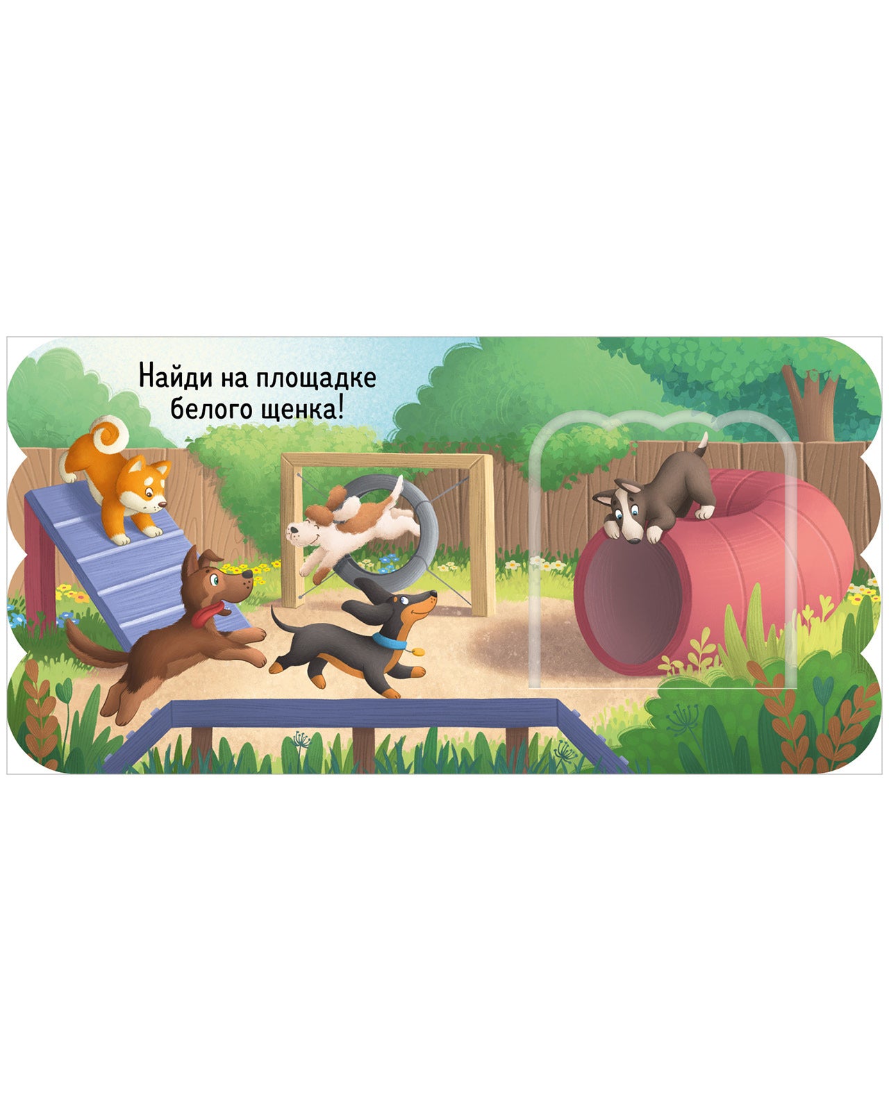 520015 Russian Baby Lift-the-Flap Book “Puppies” | Interactive Board Book | Early Learning & Fine Motor Skills | Ages 0+ | Clever Publishing