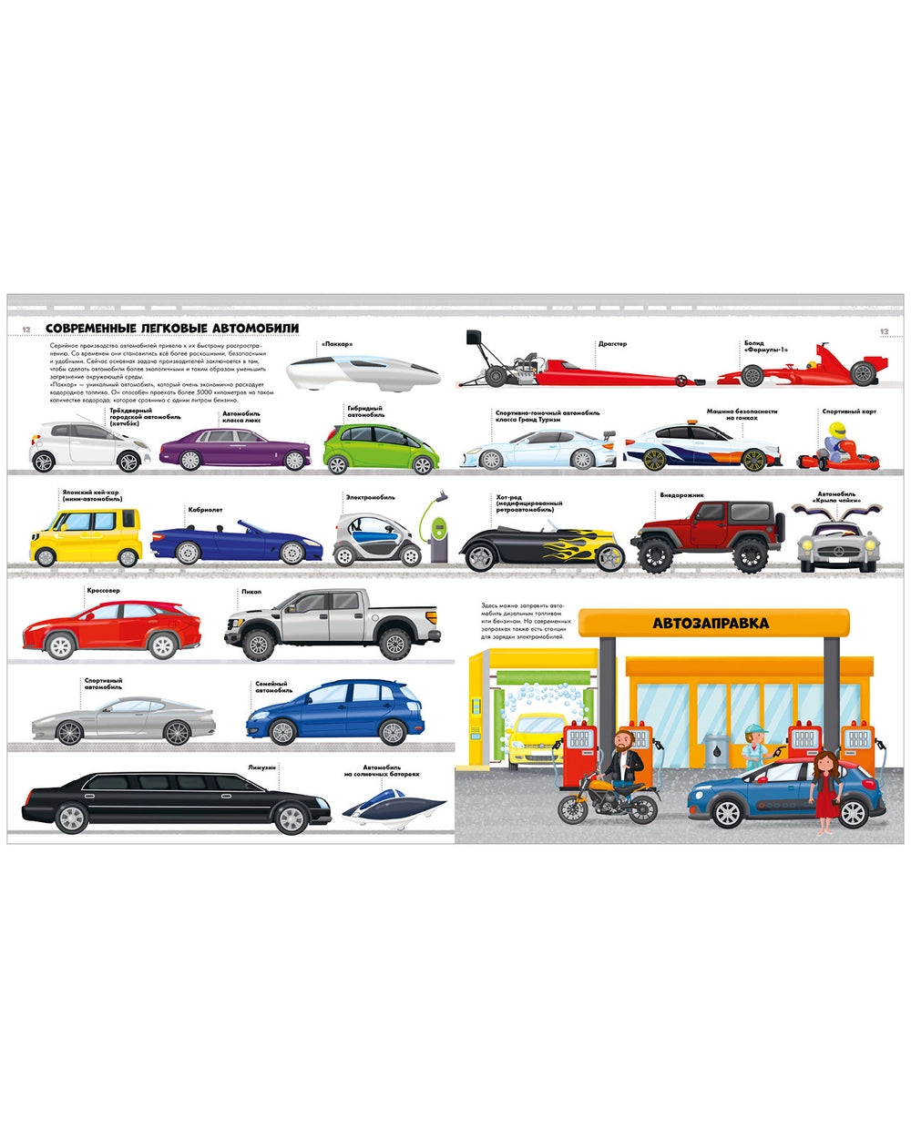 520930 Russian Children's Book “Big Encyclopedia: Trains, Cars & Trucks” | Over 180 Illustrations | Ilaria Barsotti | Ages 5+ | Educational Transport Book