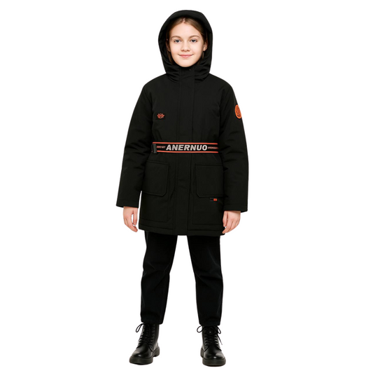 274   Unisex Mid-Season Parka with Belt | Ages 10–16 | Sizes 140–164 cm