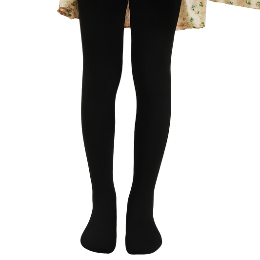 310 Girls’ Cotton Knit Tights with Non-Slip Sole – Perfect for School | Ages 1–16 | Made in Korea