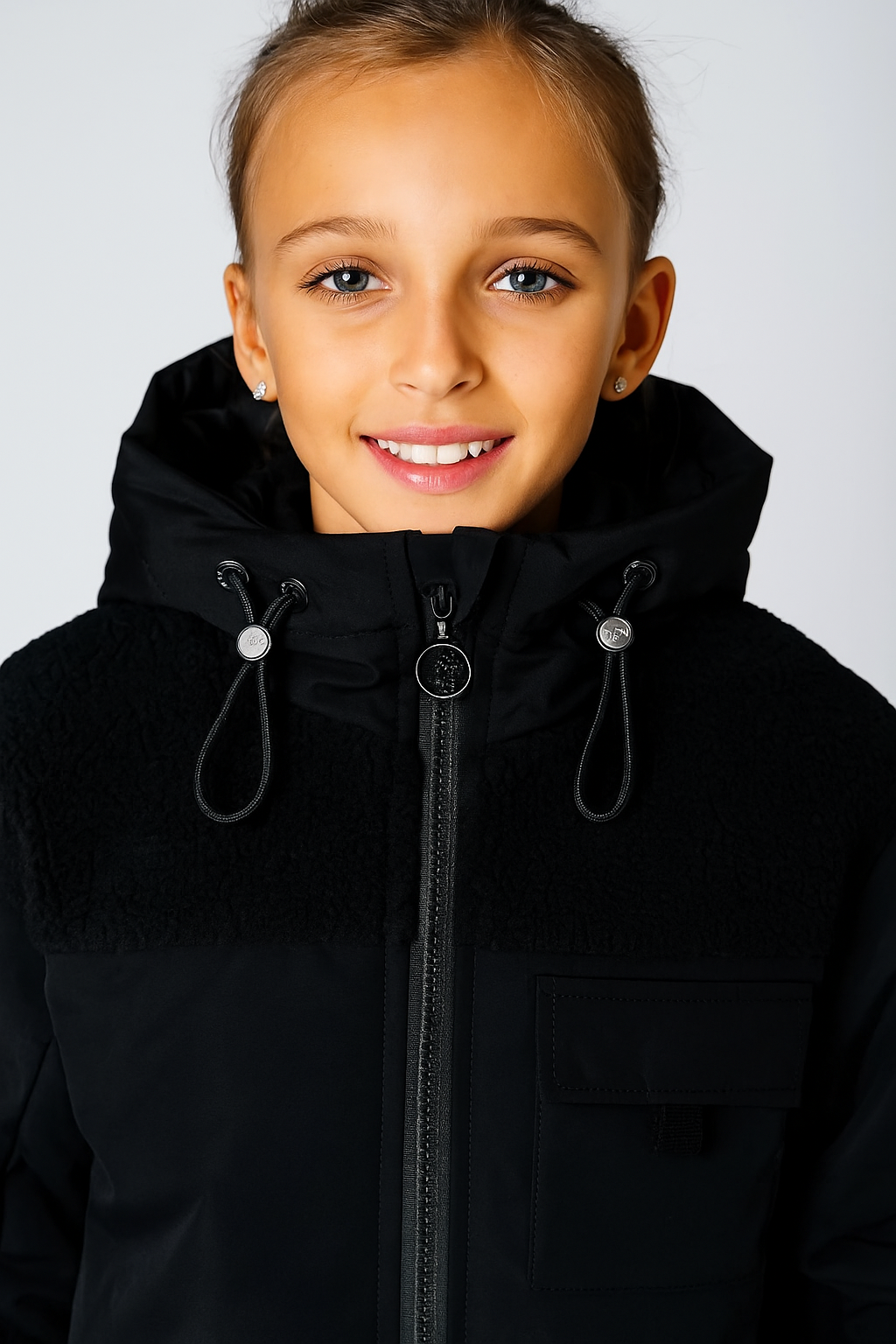 211 Girls’ Mid-Season Jacket with Zipper | Sizes 116–164